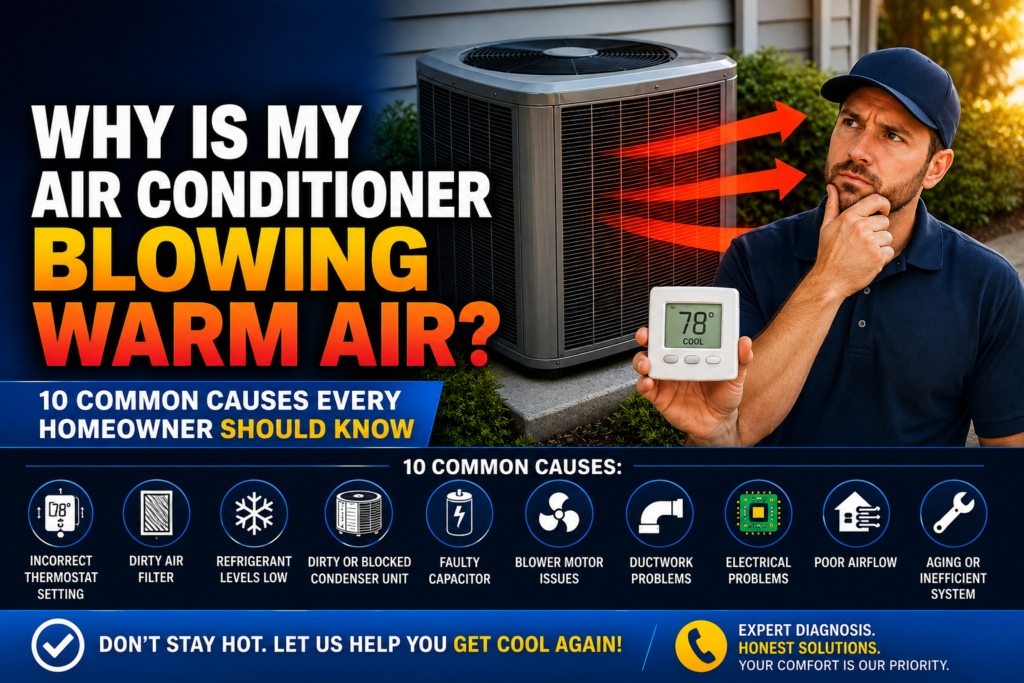 Homeowner feeling warm air coming from an air conditioning vent while troubleshooting an AC that isn't cooling in Temecula