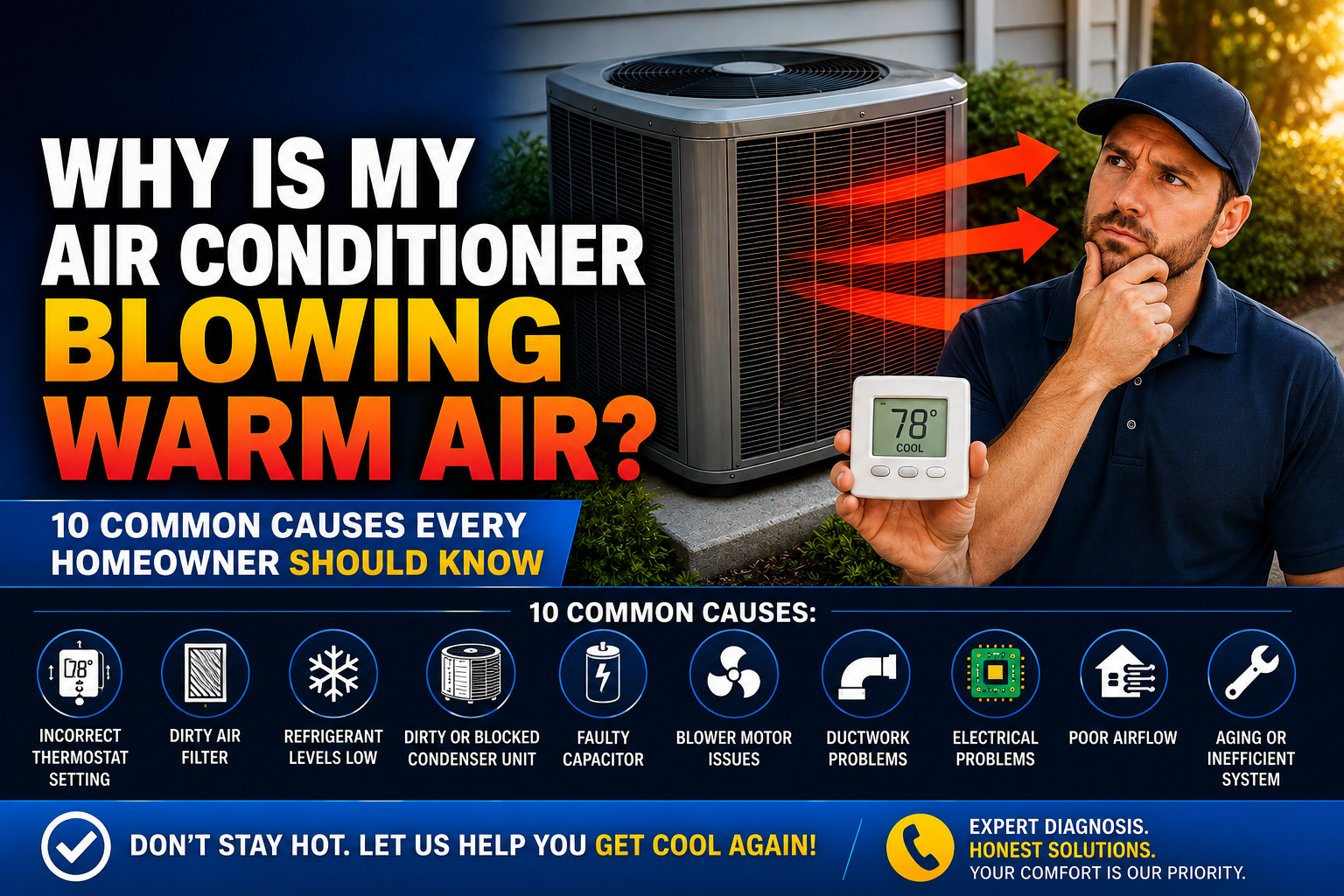 Homeowner feeling warm air coming from an air conditioning vent while troubleshooting an AC that isn't cooling in Temecula