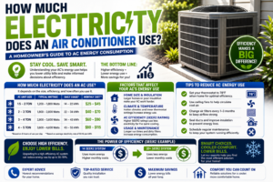 Homeowner reviewing a summer electric bill next to a thermostat in a Temecula home