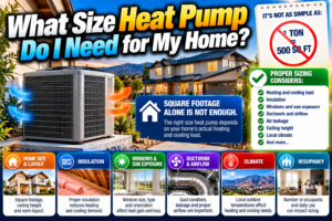 Technician performing a load calculation to size a heat pump for a Temecula Valley home